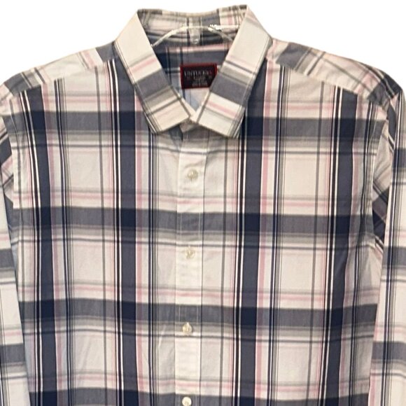 UNTUCKit Plaid Button Down Casual Dress Shirt Cotton Slim Fit XL Office Work - Picture 2 of 5